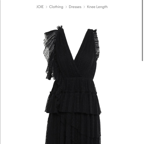 Joie Johnesha wrap-effect tiered pleated dress - Picture 3 of 11